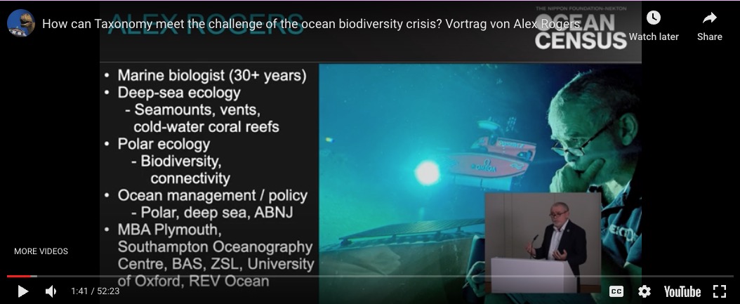 How can taxonomy meet the challenge of the ocean biodiversity crisis